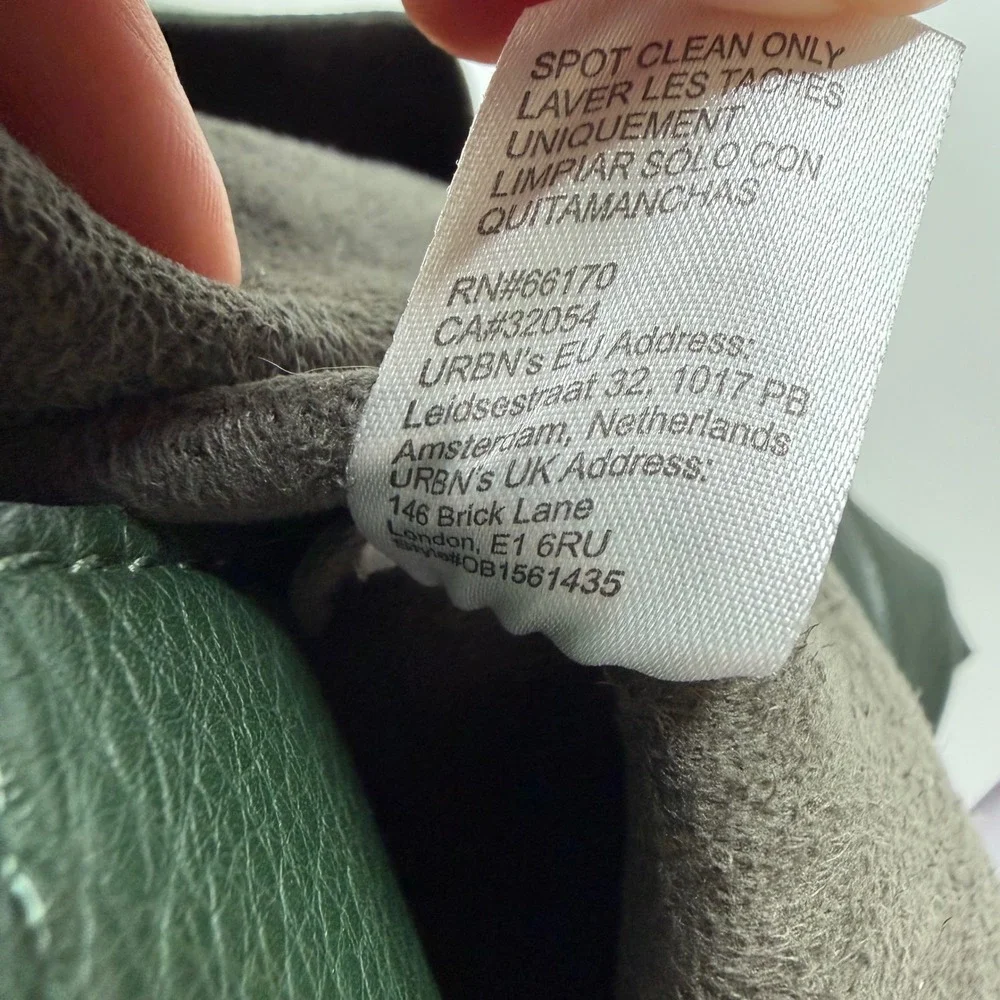 ANTHROPOLOGIE The Love Knot Sloucy Hobo Bag Forest Green Pebbled Knotted Strap - Picture 9 of 10